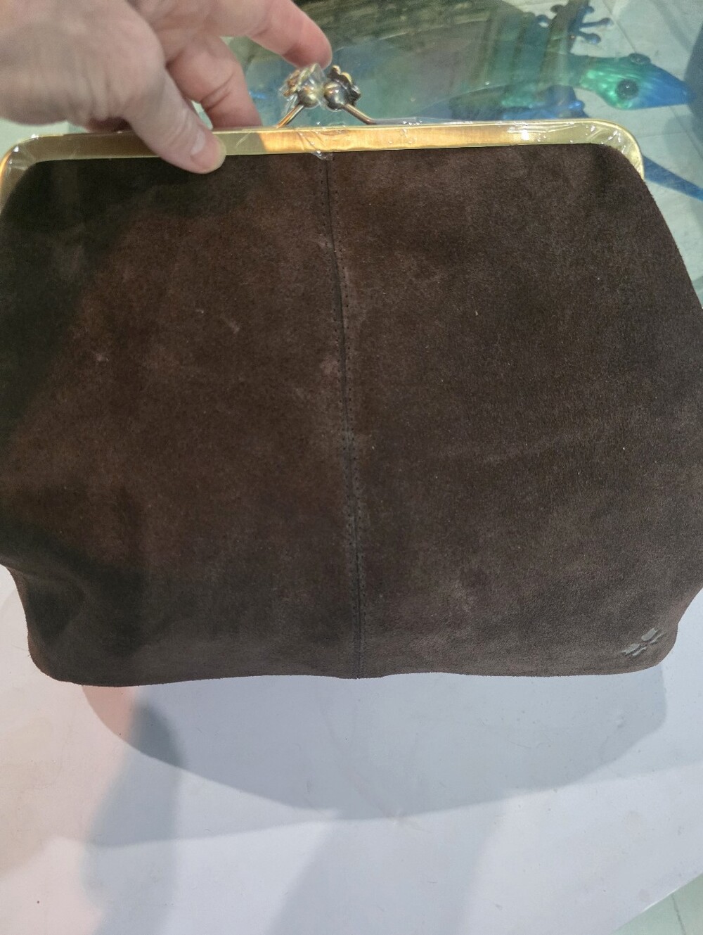 New Patricia Nash Suede Kisslock